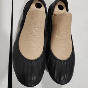 Tieks Black Leather Flats